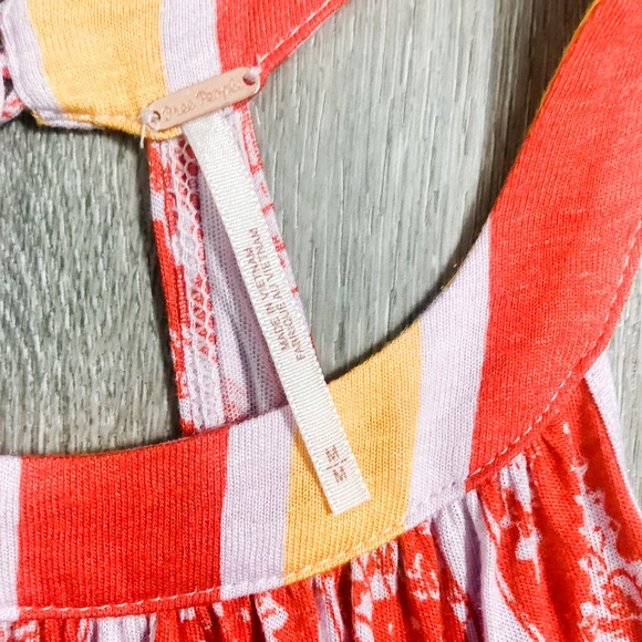 NEW Free People Mimi boho tunic orange halter tank - Picture 8 of 8